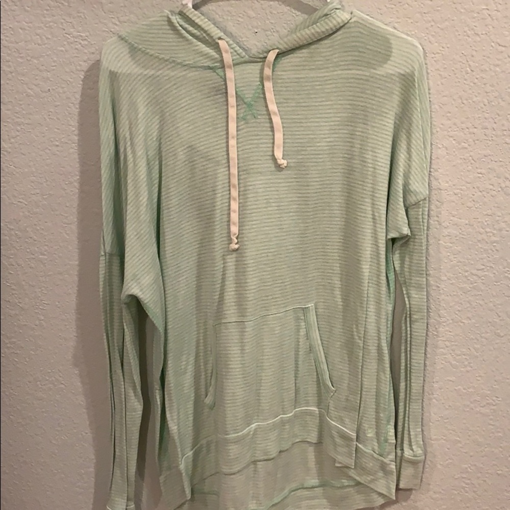 green thin sweater